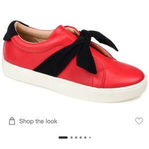 Journee Collection ABRINA slip on sneakers with bow detail